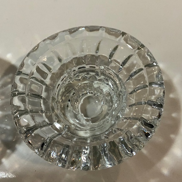 2 Glass Candle Holders. Made in Malaysia. Nice Weight. - Picture 5 of 7